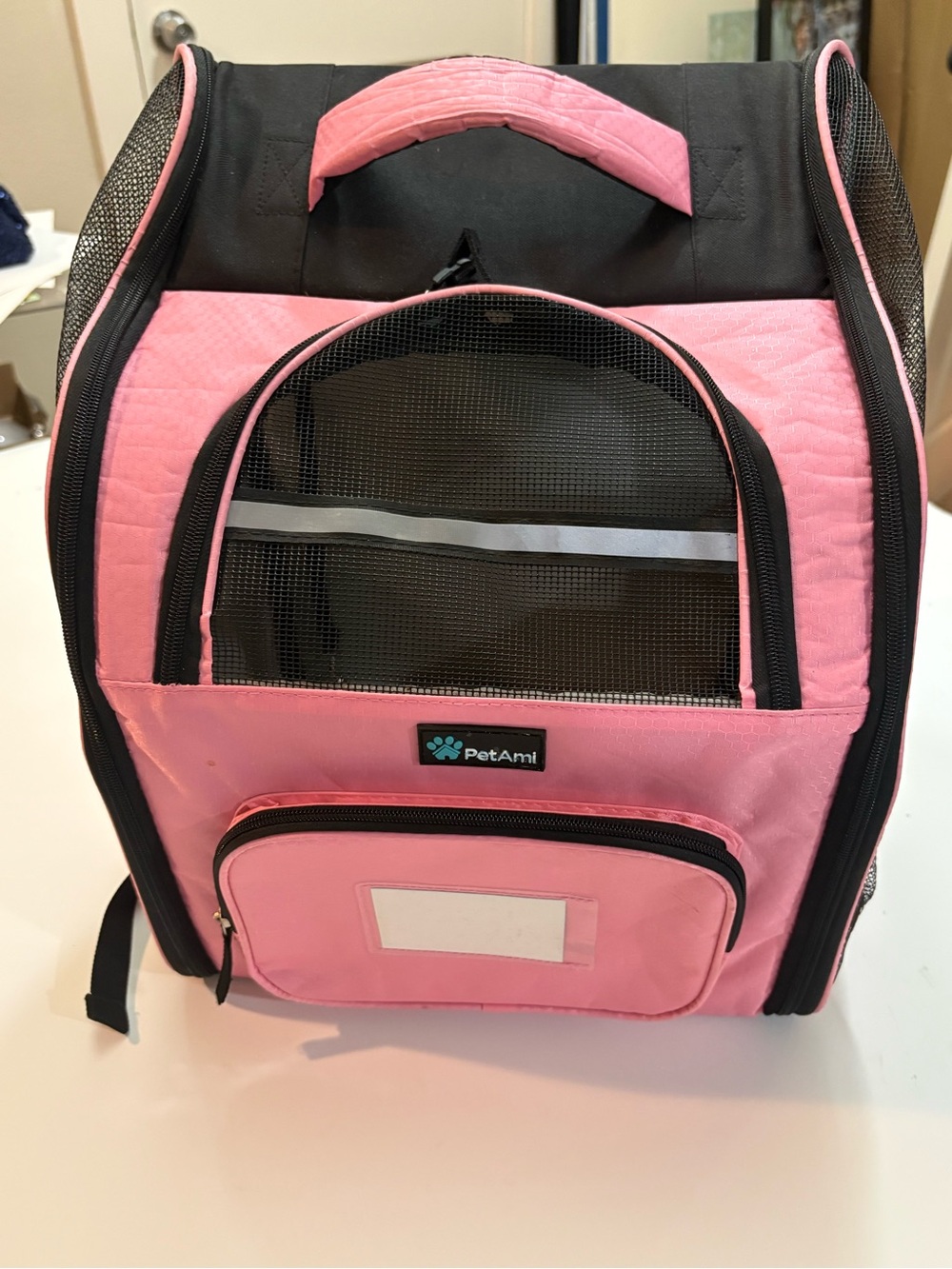 PetAmi Deluxe Pink Pet Carrier Backpack